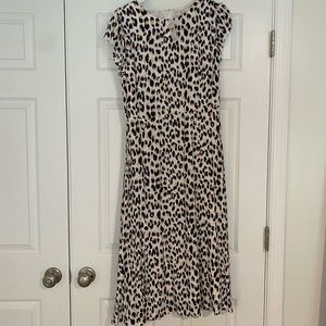 Loft Cheetah Print MIDI Dress